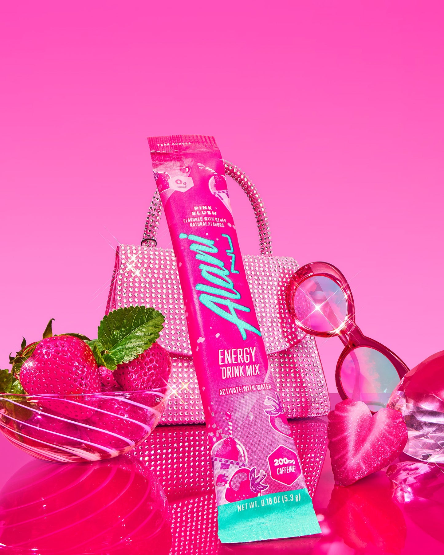 Pink Slush Energy Drink Sticks – 10 Pack