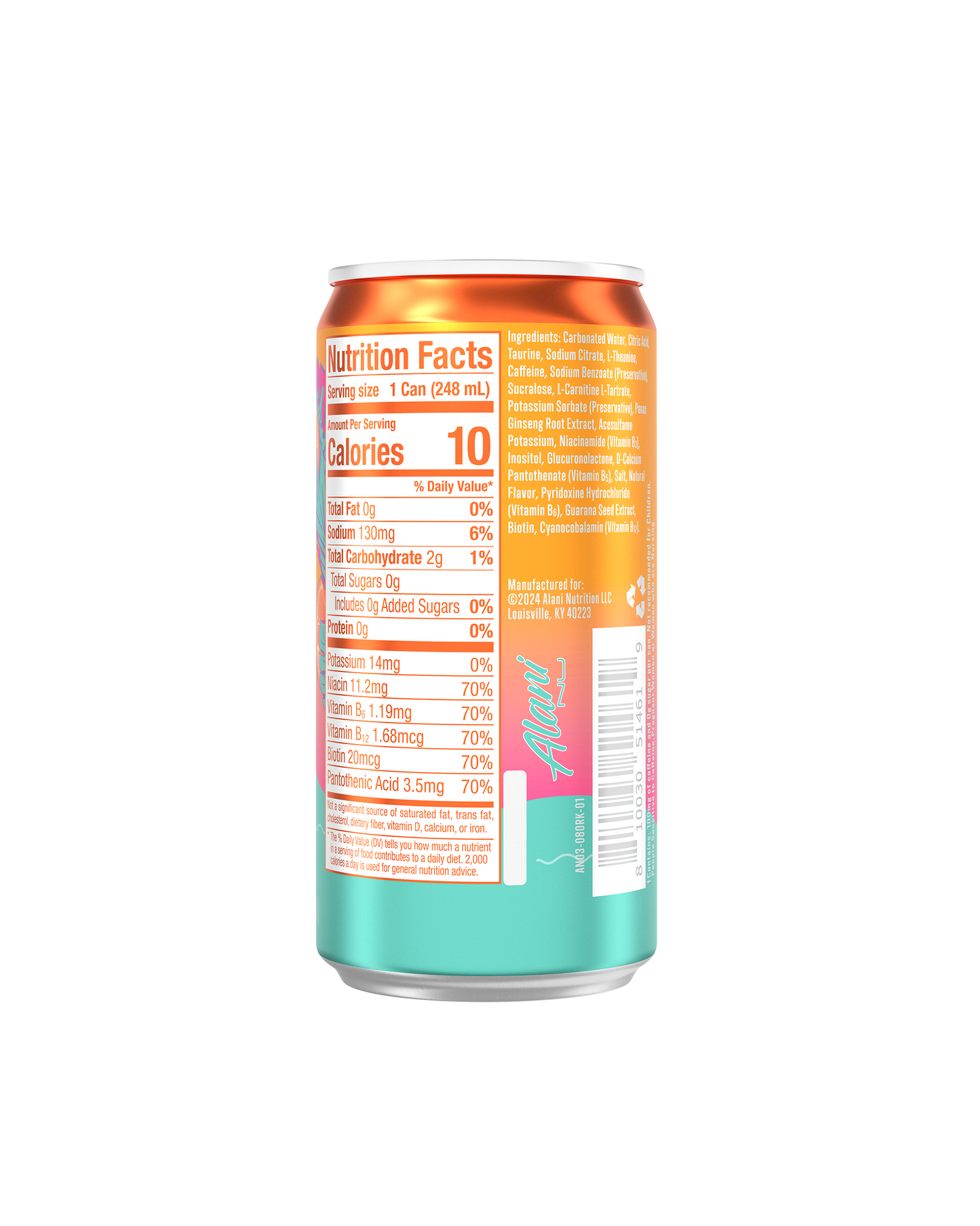 Orange Kiss Mini Energy Drinks – 24 Pack