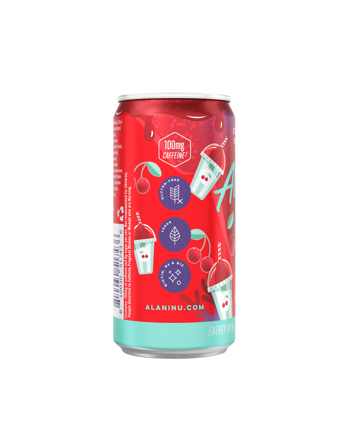 Cherry Slush Mini Energy Drinks – 24 Pack