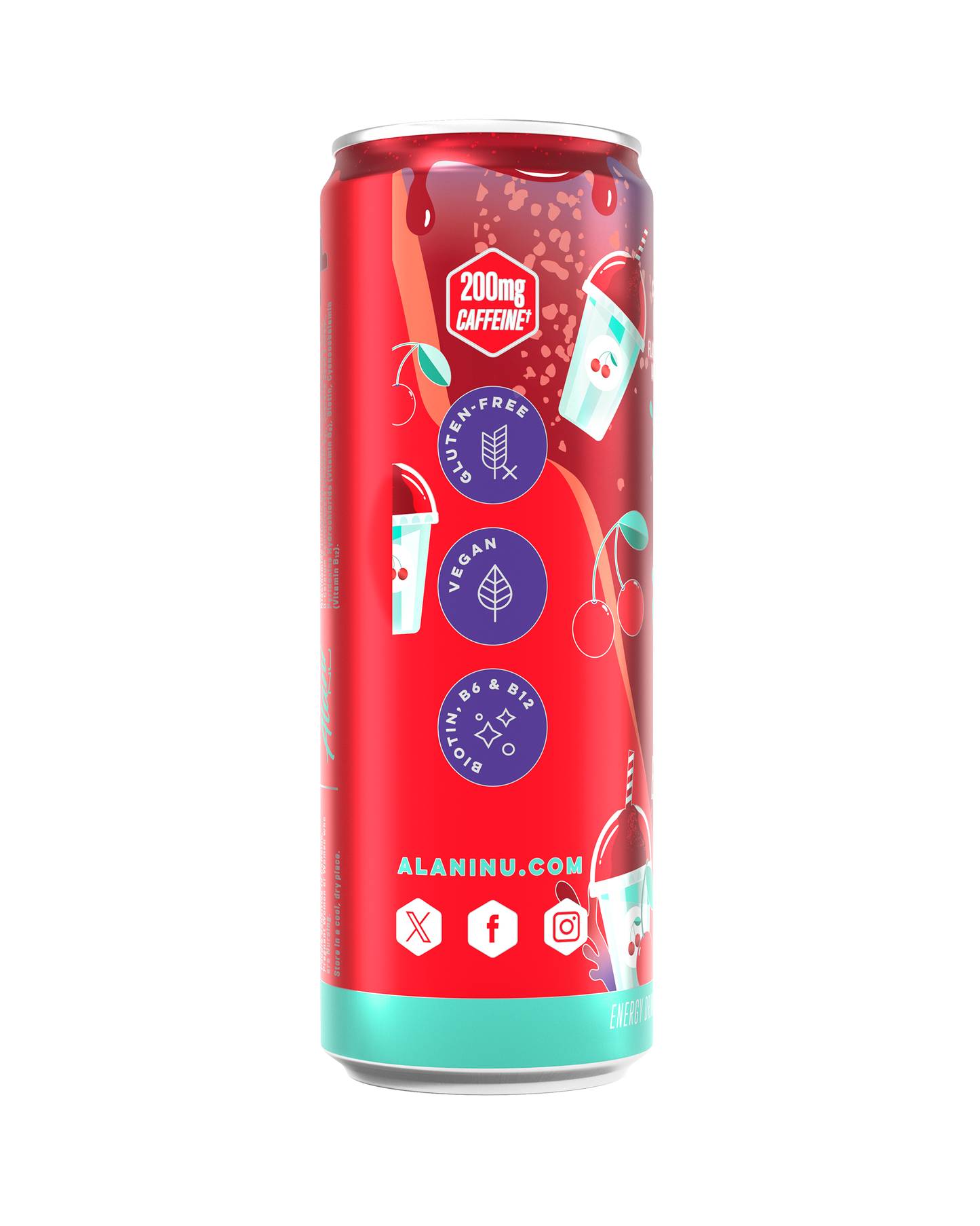 Cherry Slush Zero-Sugar Energy Drink - 12 Pack