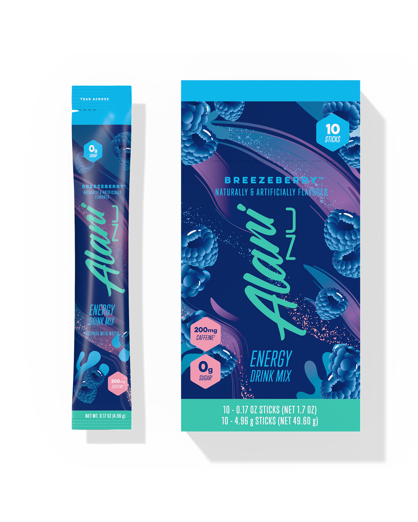 Breezeberry Energy Drink Sticks - 10 Pack