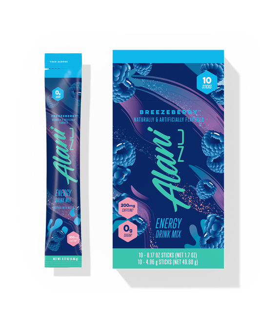 Breezeberry Energy Drink Sticks - 10 Pack