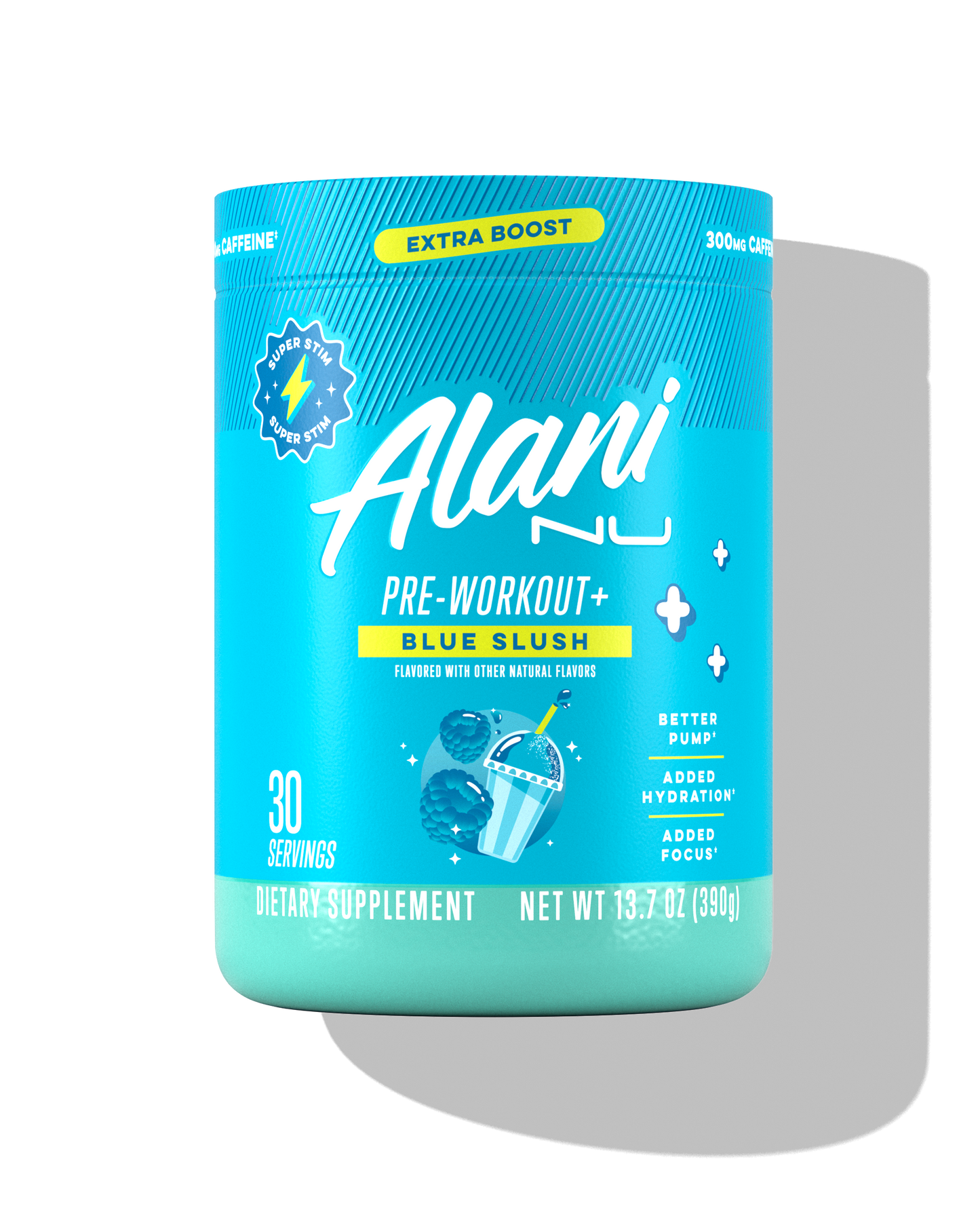 Blue Slush Pre-Workout+ Powder - 30 Servings