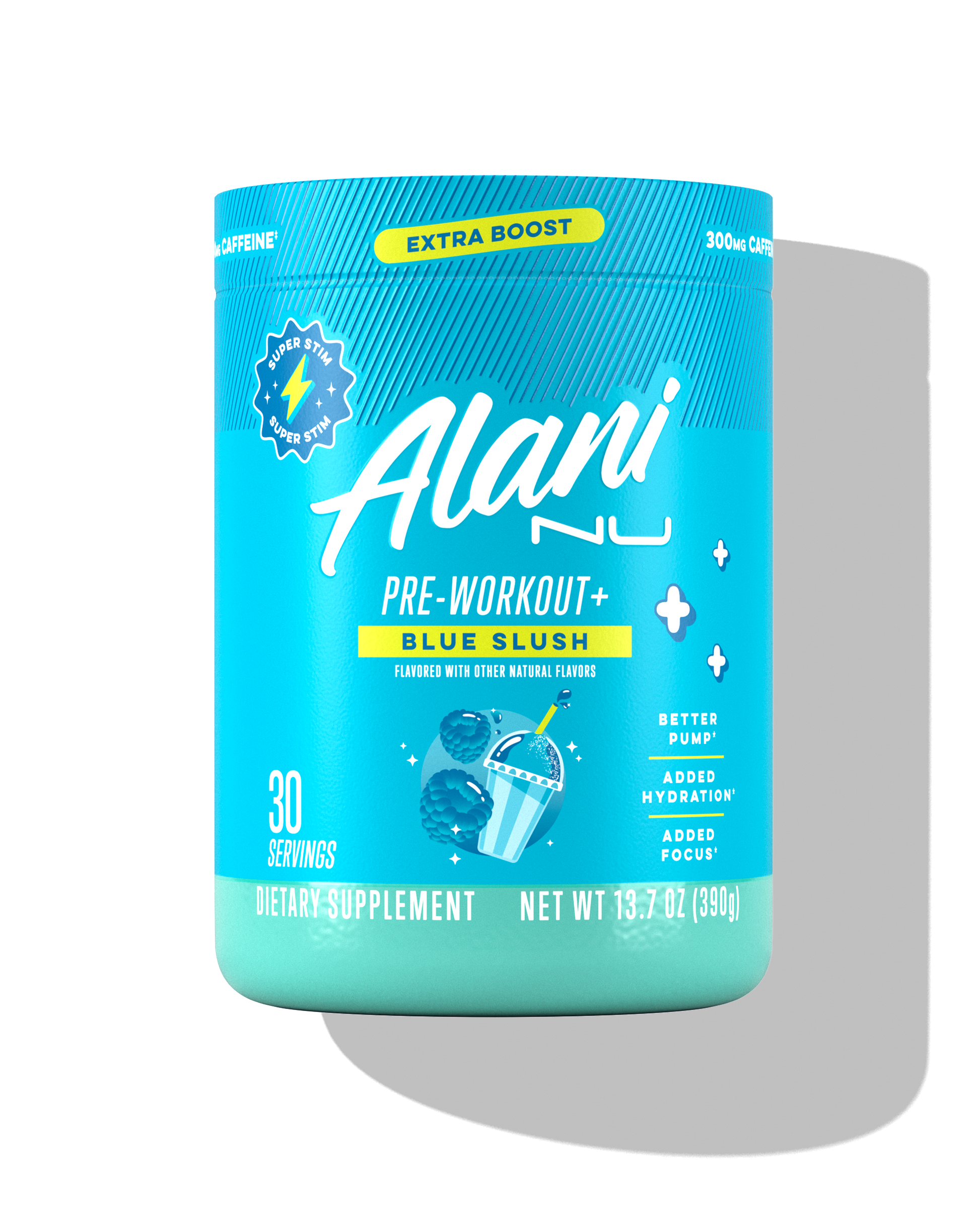 Blue Slush Pre-Workout+ Powder - 30 Servings