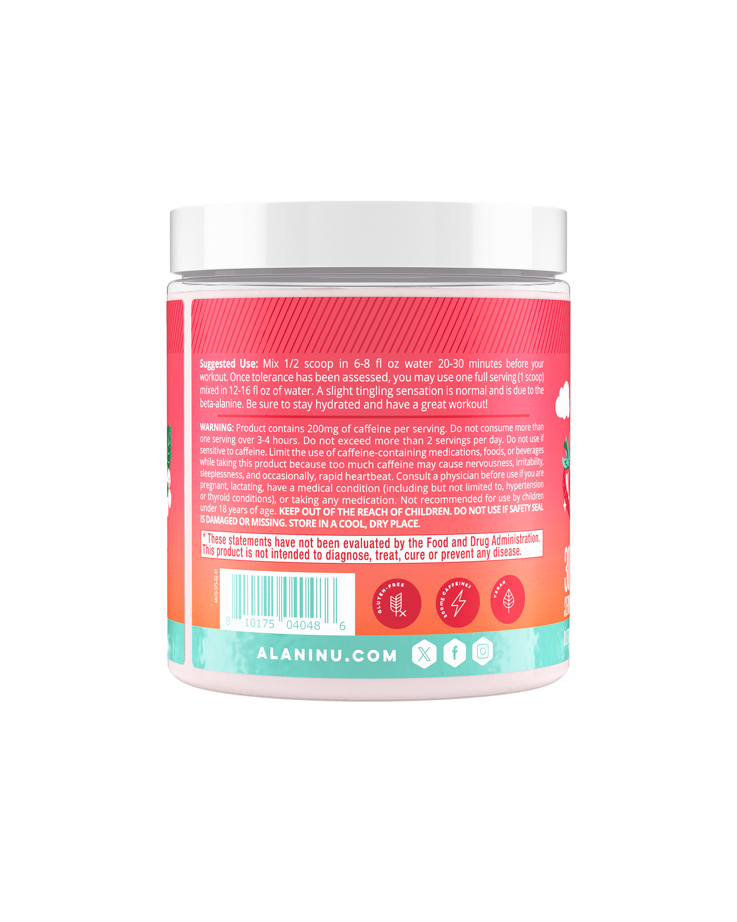 Strawberry Sunrise Pre-Workout Powder - 30 Servings