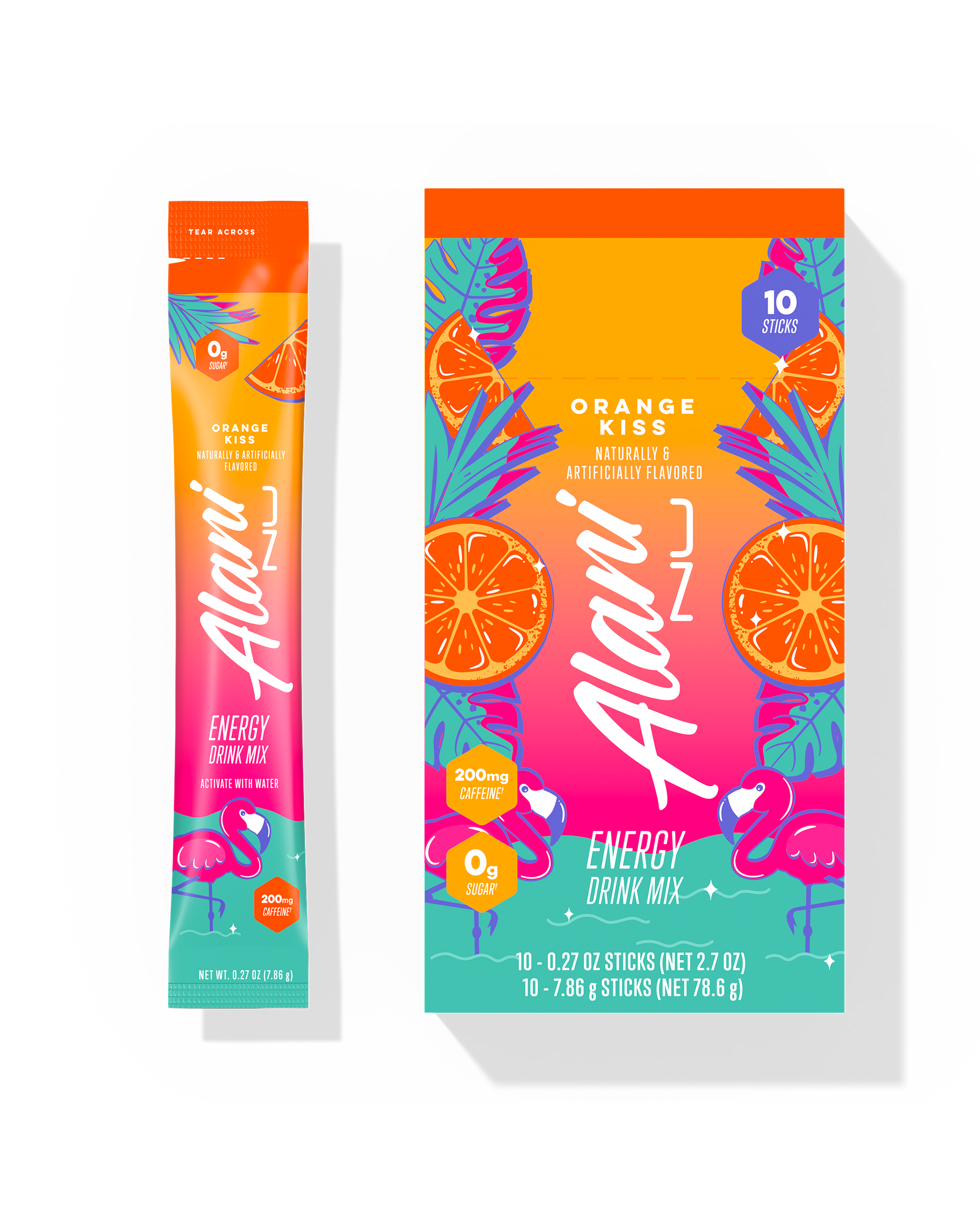 Orange Kiss Energy Drink Sticks – 10 Pack