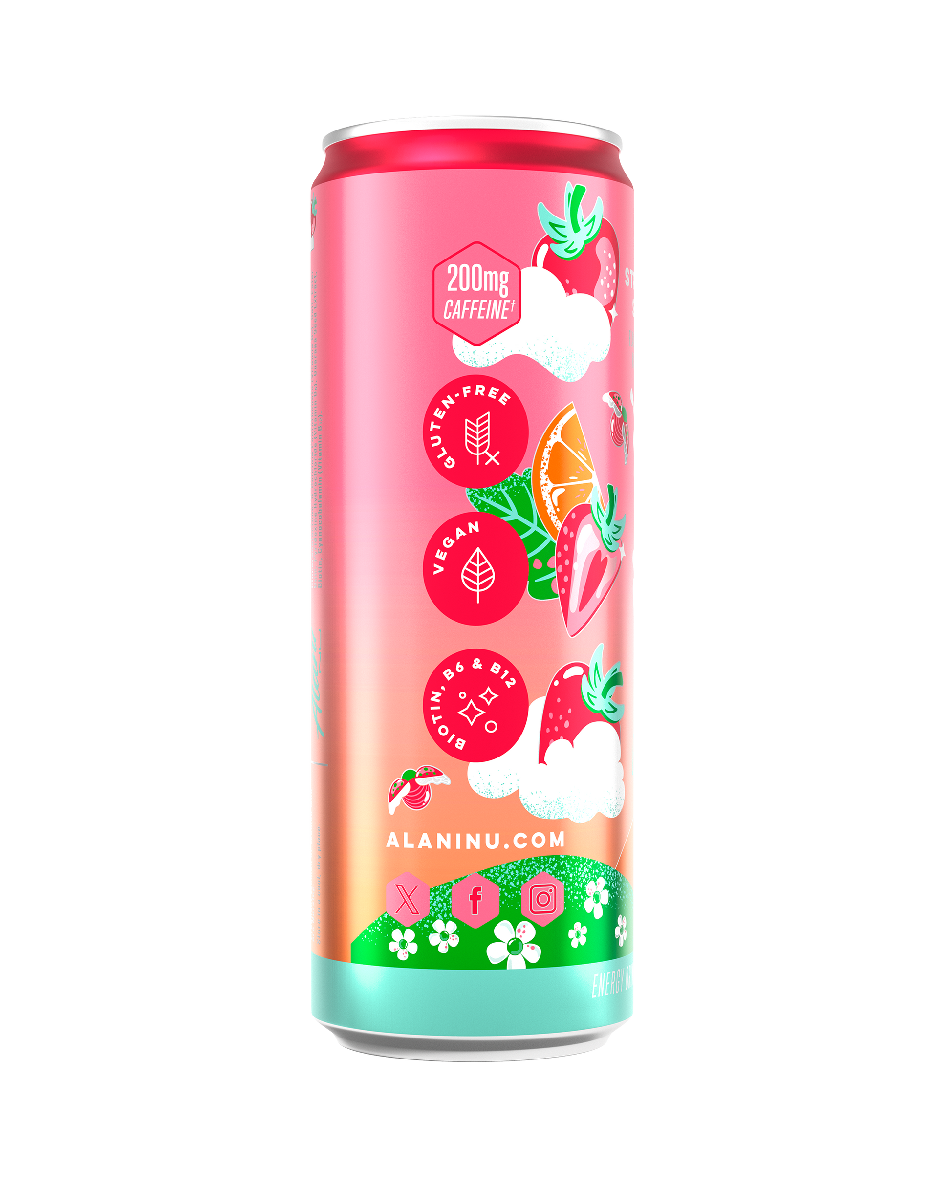 Strawberry Sunrise Energy Drink - 12 Pack