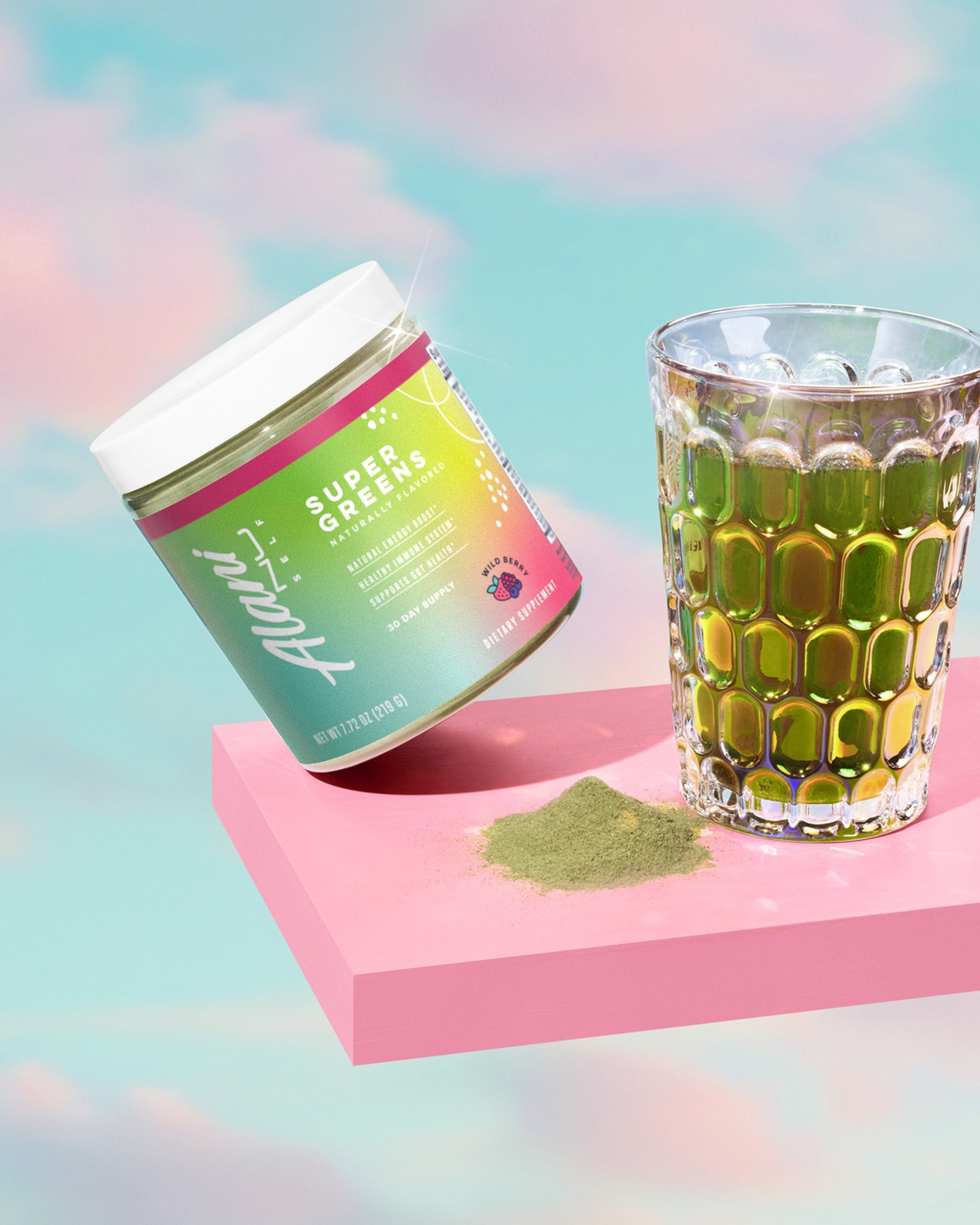 Wild Berry Super Greens Powder - 30 Day Supply