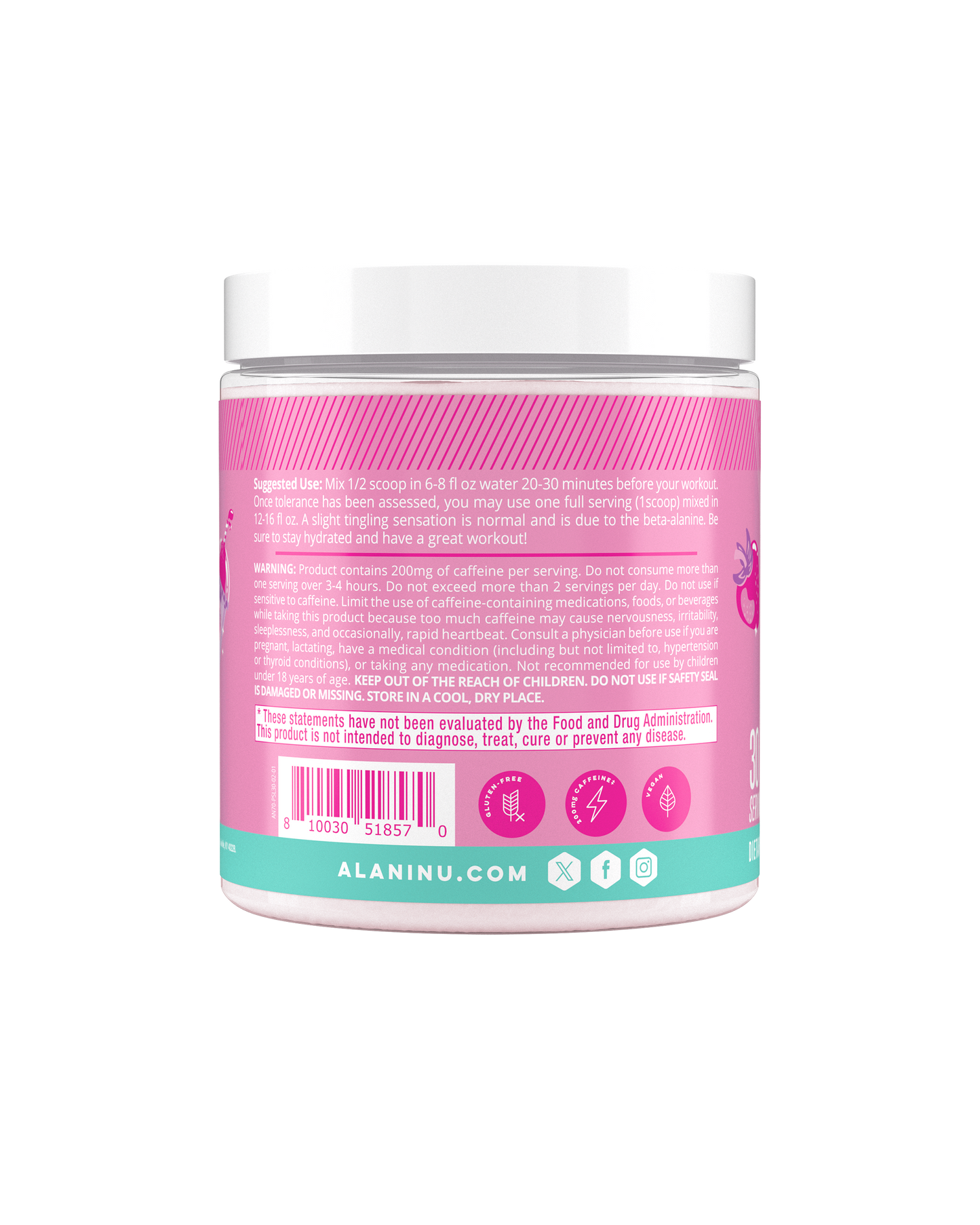 Pink Slush Pre-Workout Powder - 30 Servings