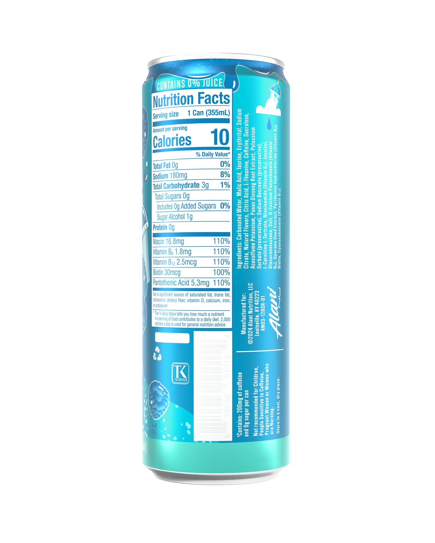 Blue Slush Energy Drink - 12 Pack