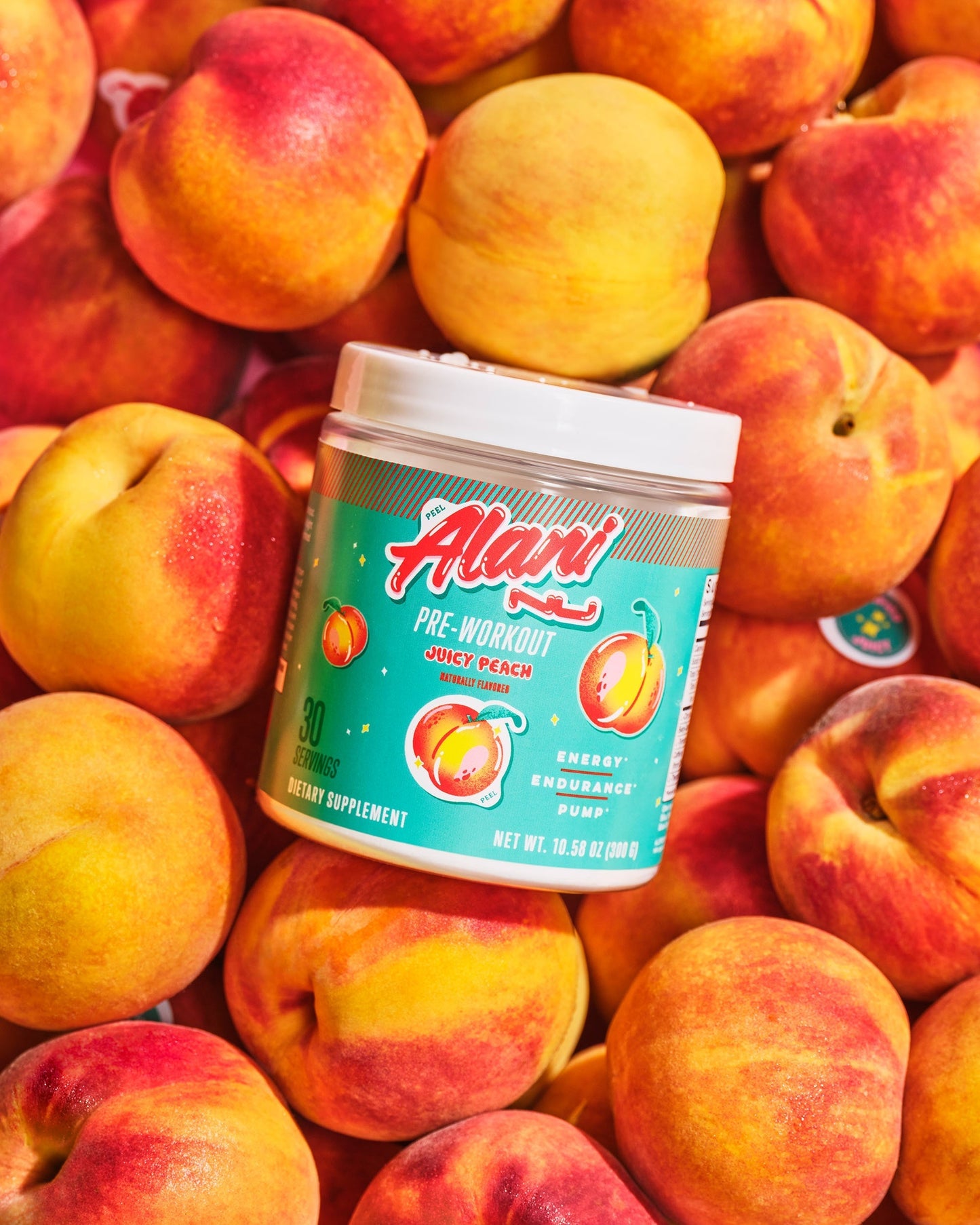 Juicy Peach Pre-Workout Powder - 30 Servings