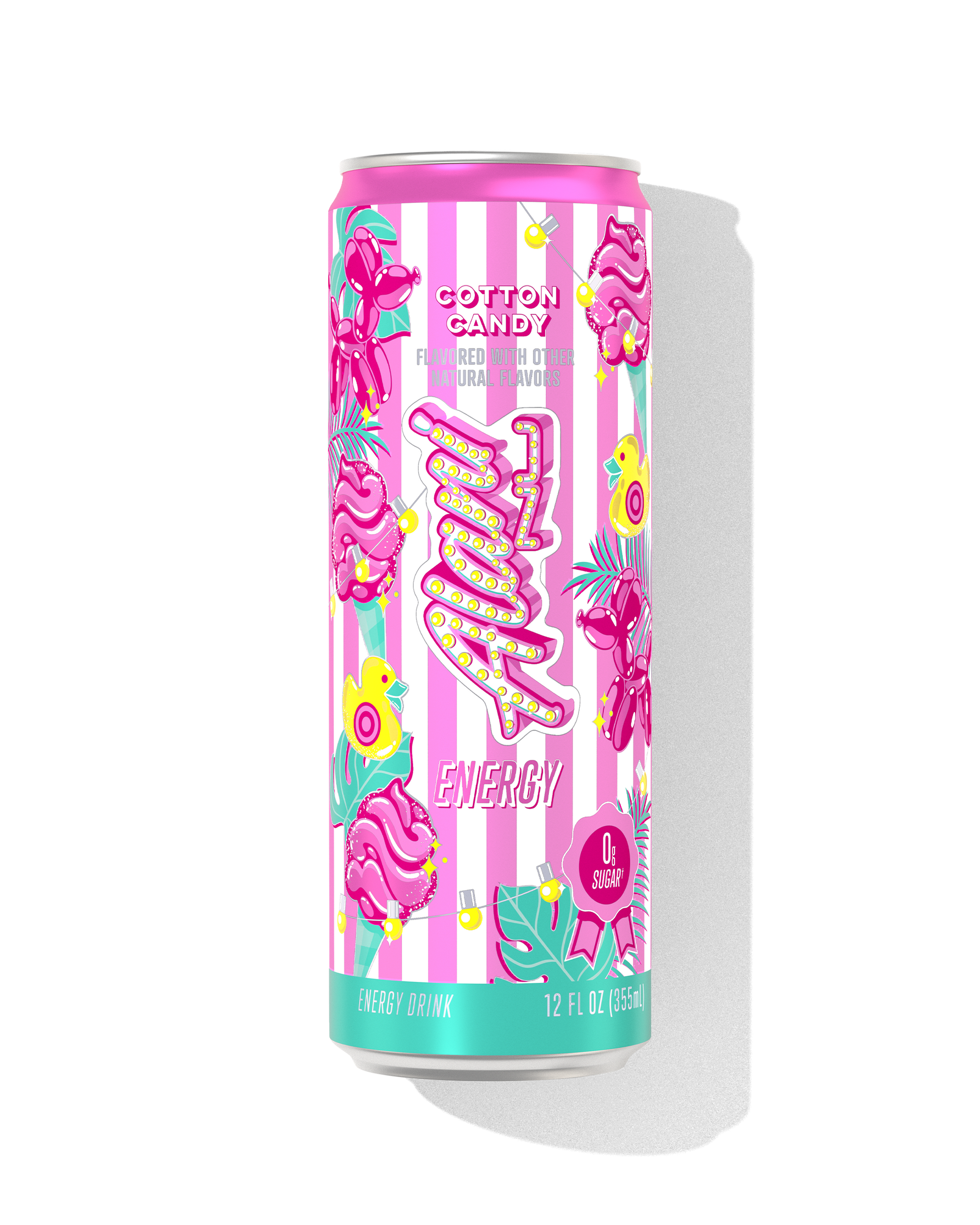Cotton Candy Zero-Sugar Energy Drink - 12 Pack