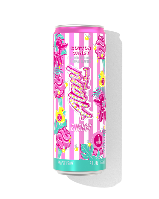 Cotton Candy Zero-Sugar Energy Drink - 12 Pack