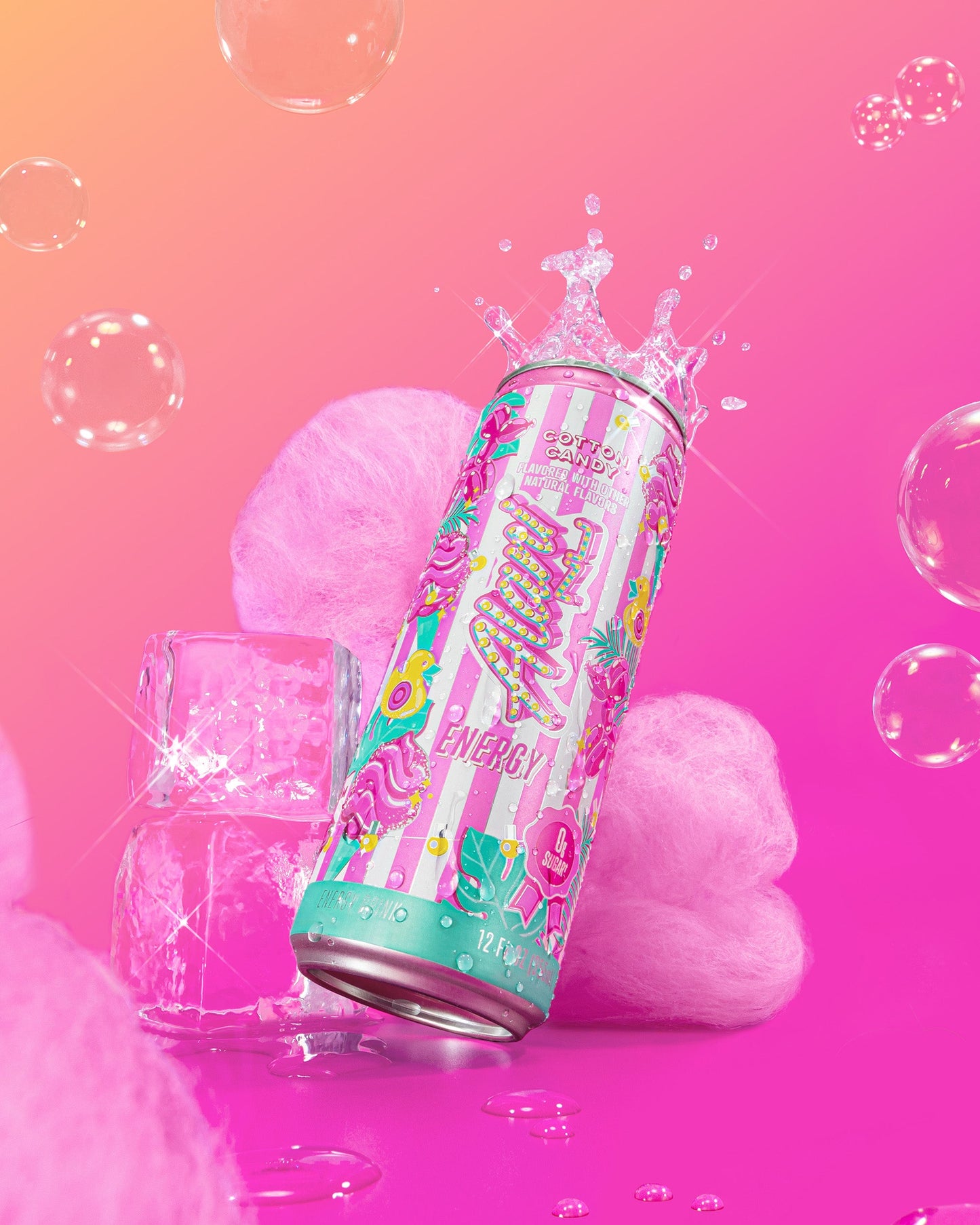 Cotton Candy Energy Drink - 12 Pack
