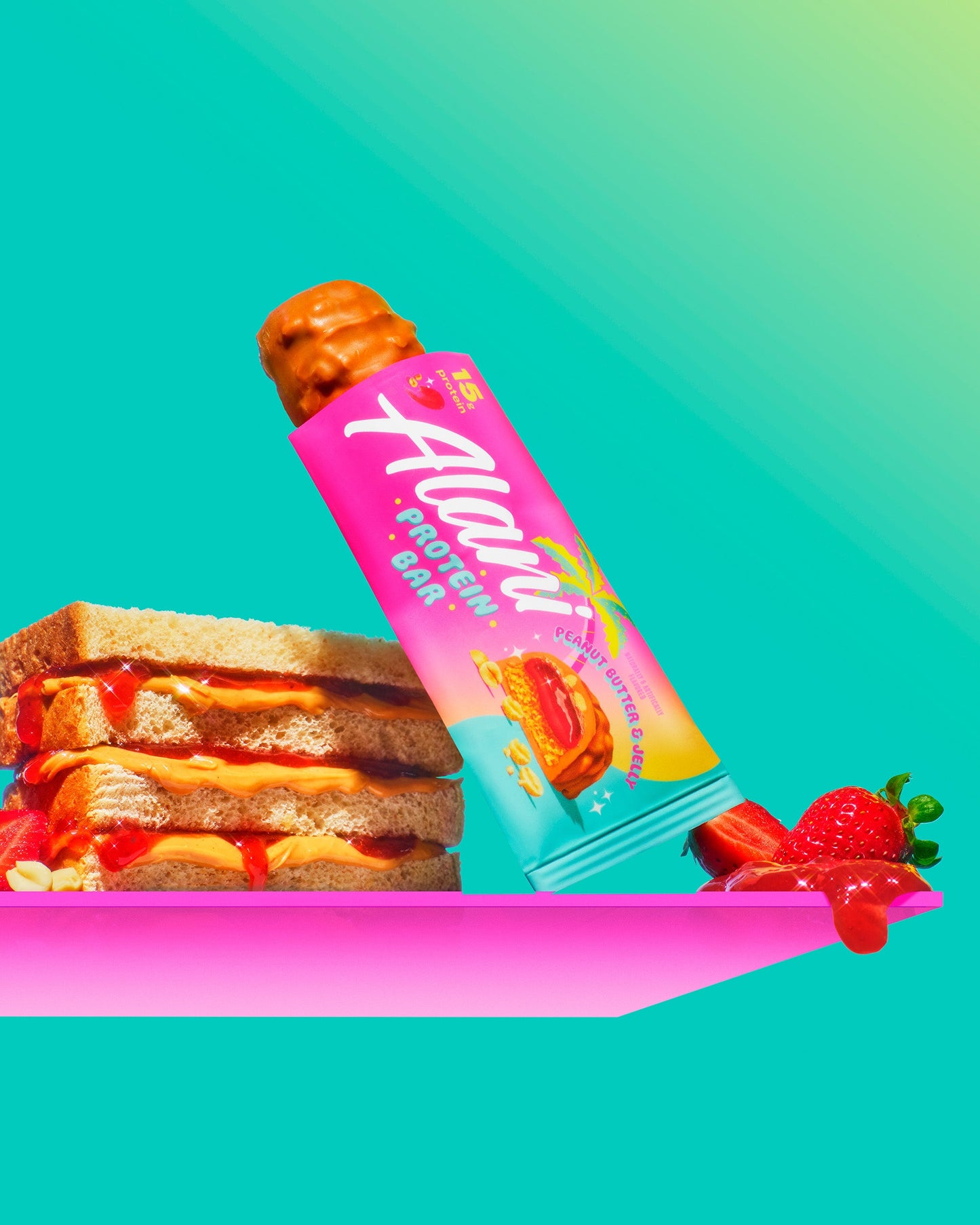 Peanut Butter & Jelly Protein Bars - 4 Pack
