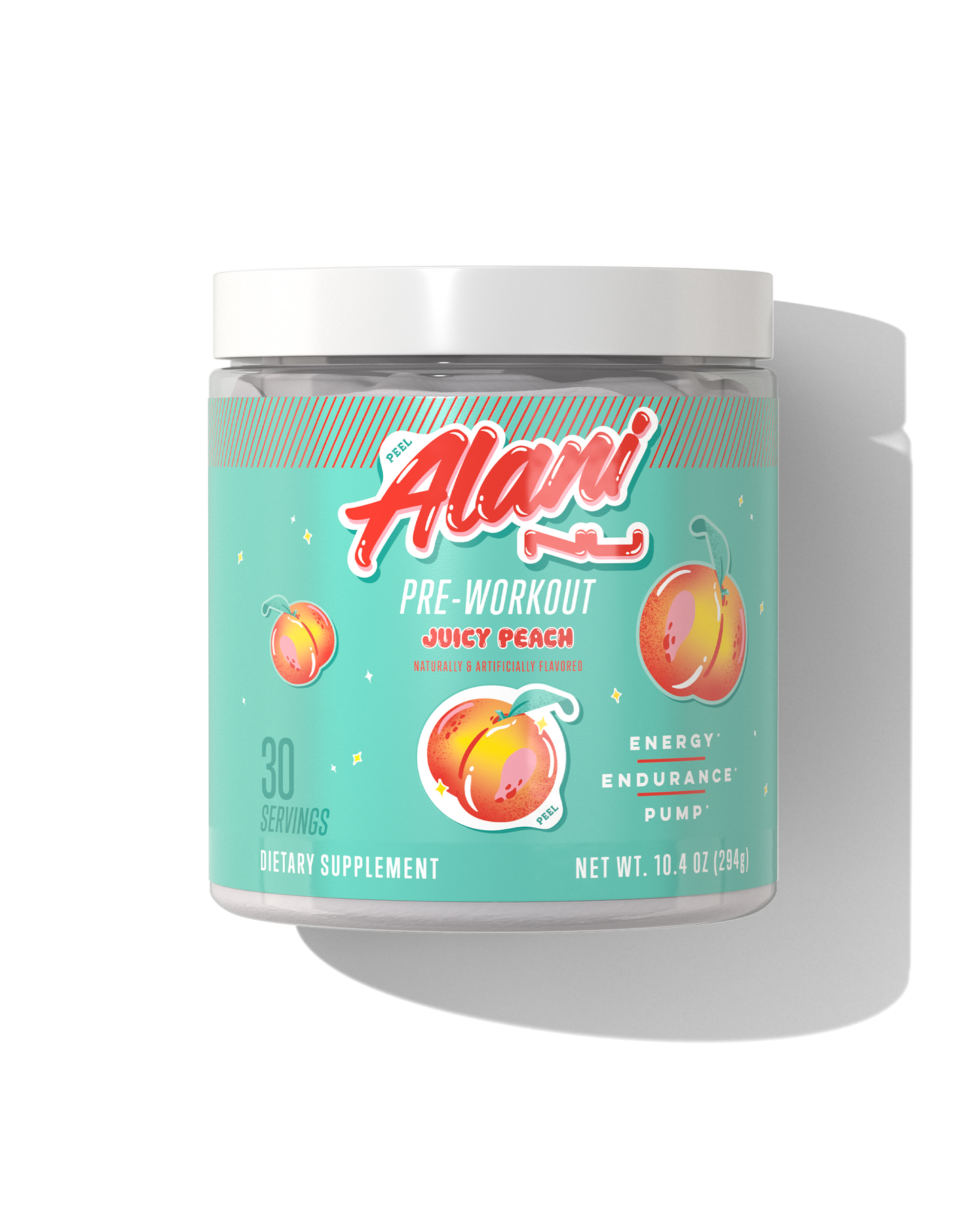 Juicy Peach Pre-Workout Powder - 30 Servings