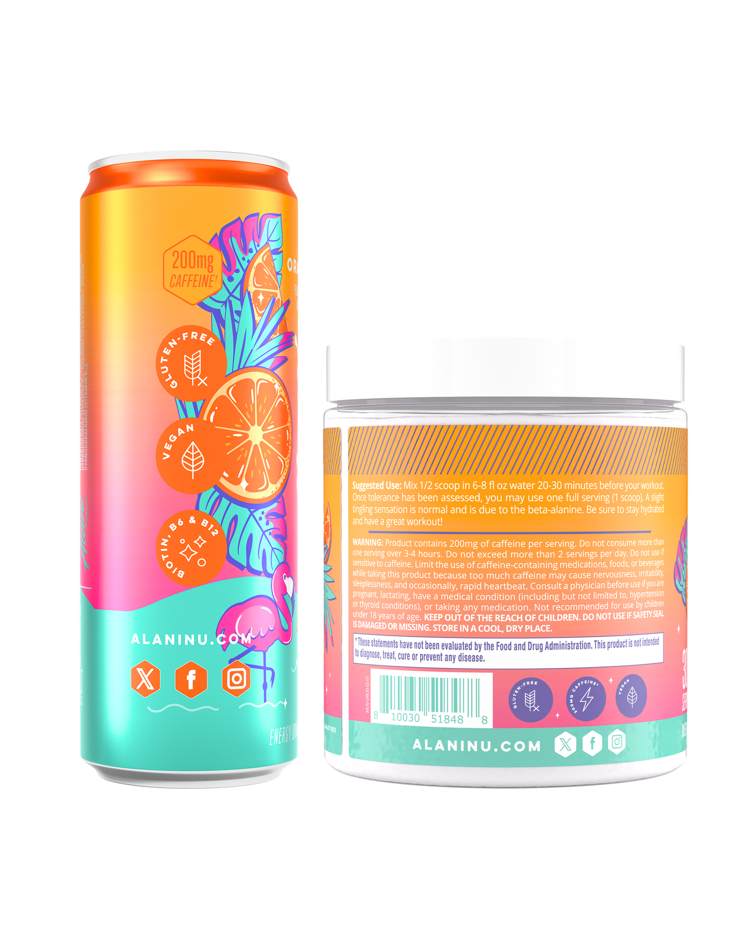 Orange Kiss Energy Drink & Pre-Workout Bundle