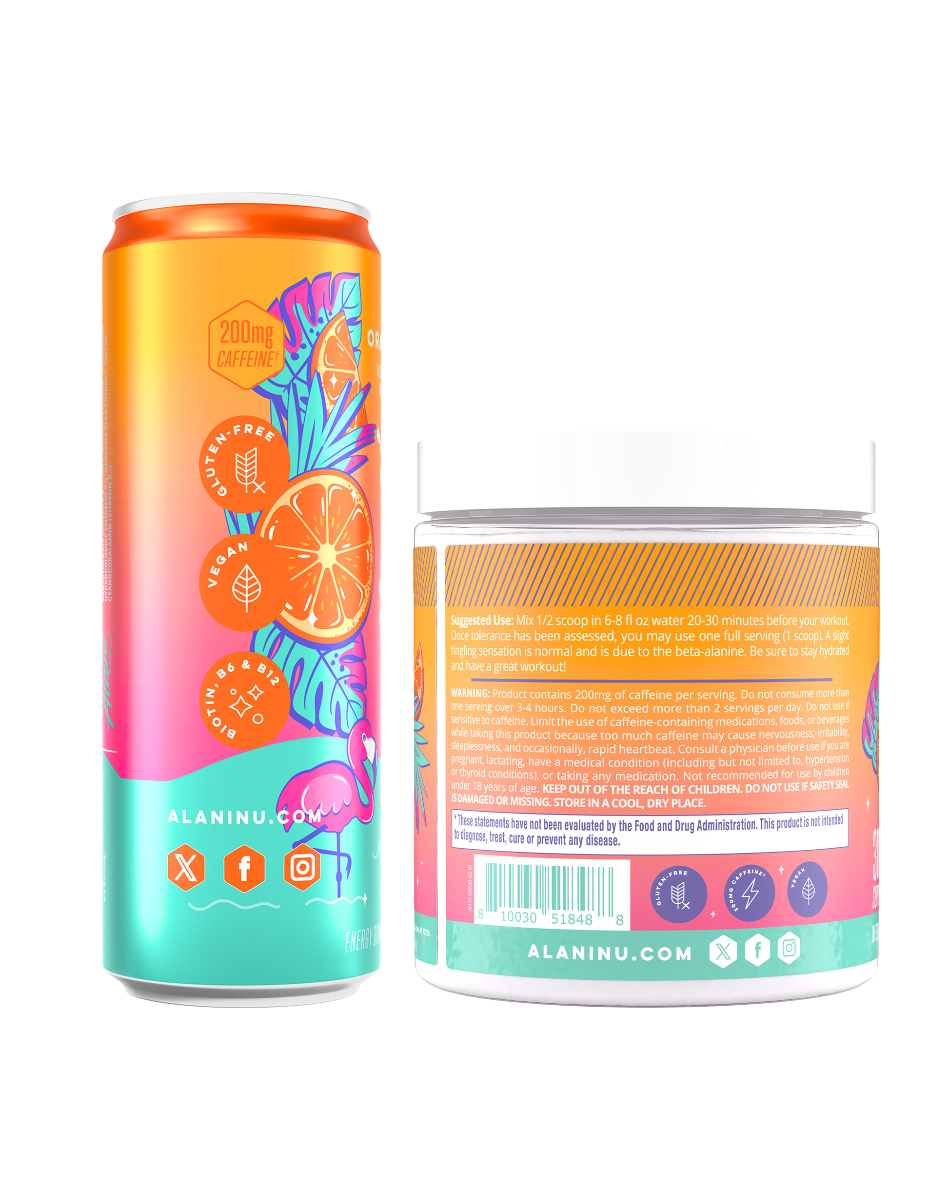 Orange Kiss Energy Drink & Pre-Workout Bundle