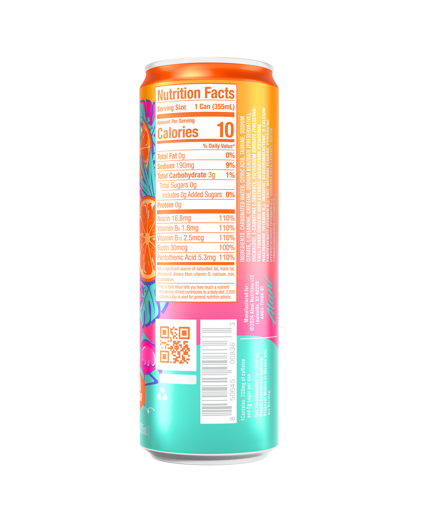 Orange Kiss Citrus Energy Drinks – 12 Pack