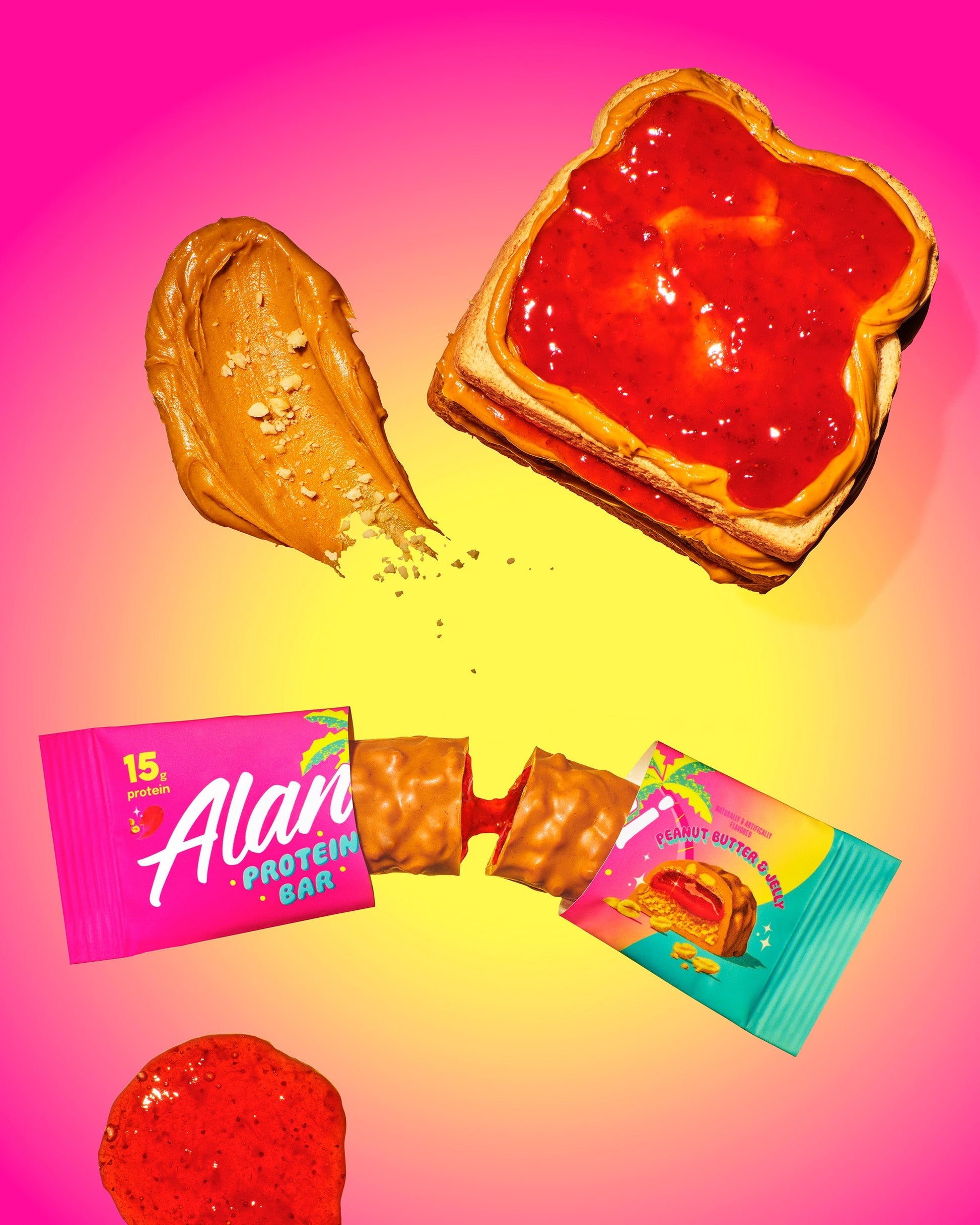 Peanut Butter & Jelly Protein Bars - 4 Pack