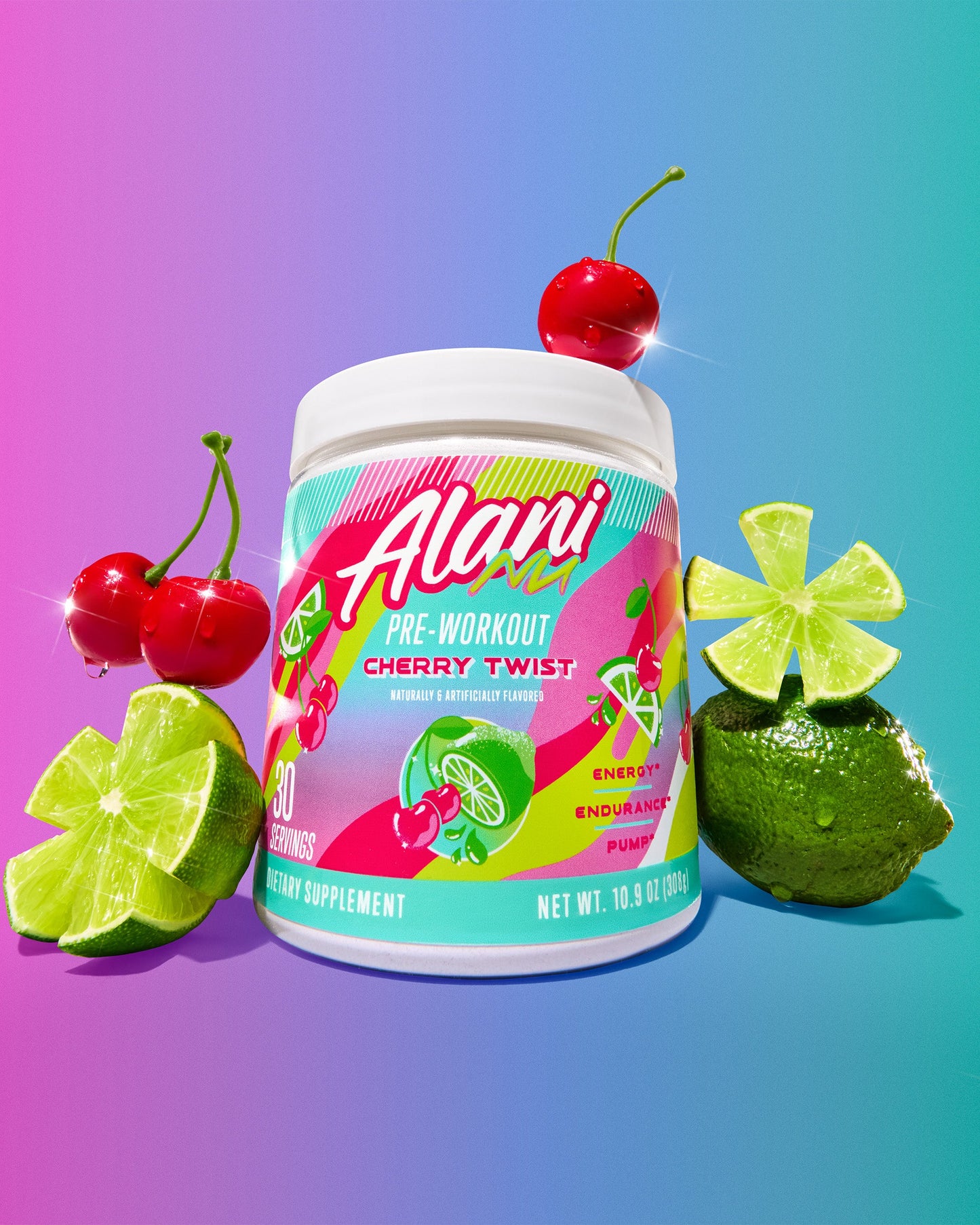 Cherry Twist Pre-Workout Powder - 30 Servings