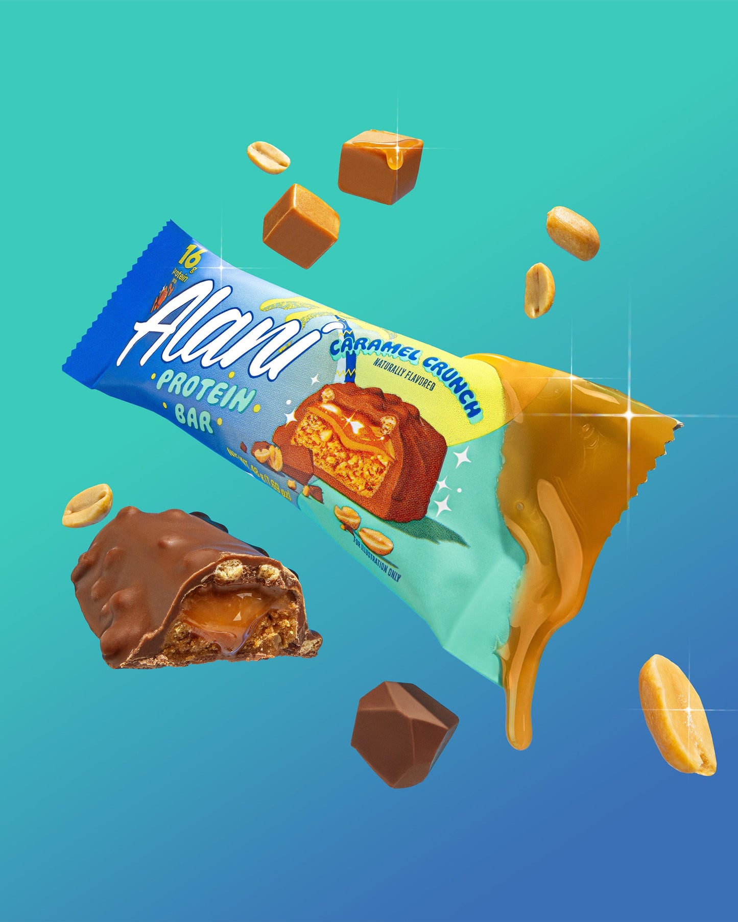 Caramel Crunch Protein Bars - 12 Pack