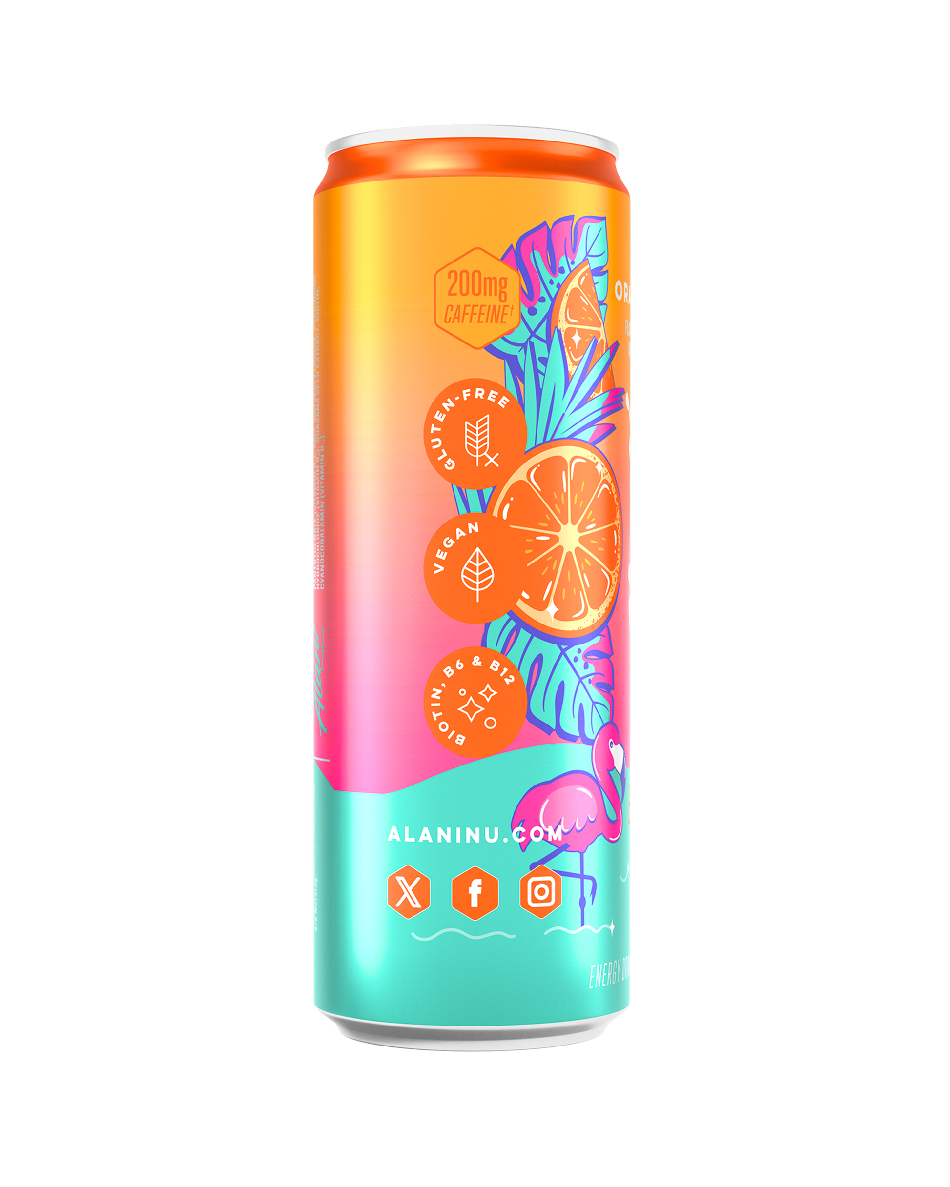 Orange Kiss Citrus Energy Drinks – 12 Pack