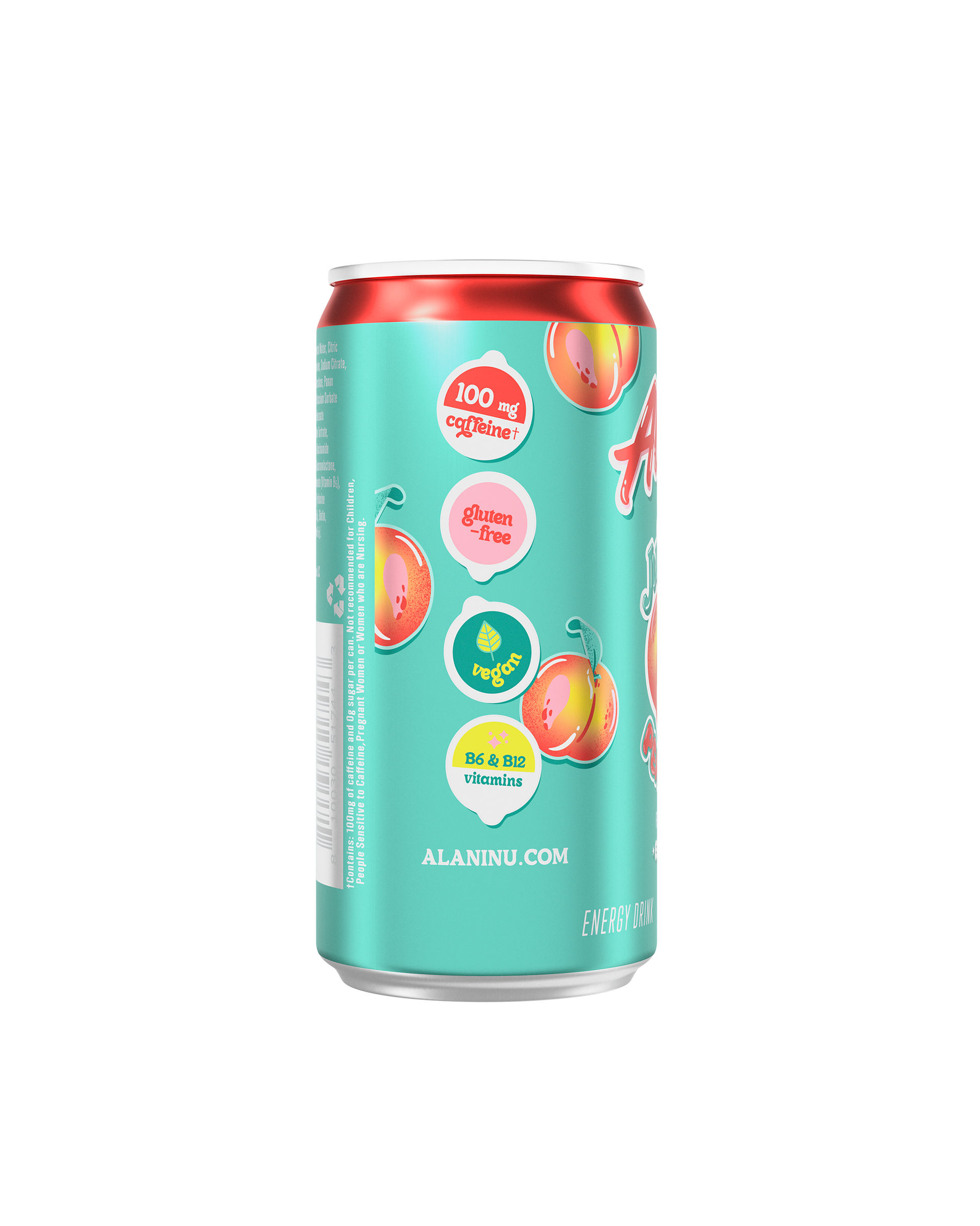 Juicy Peach Mini Energy Drinks – 24 Pack