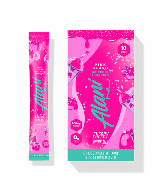 Pink Slush Energy Drink Sticks – 10 Pack