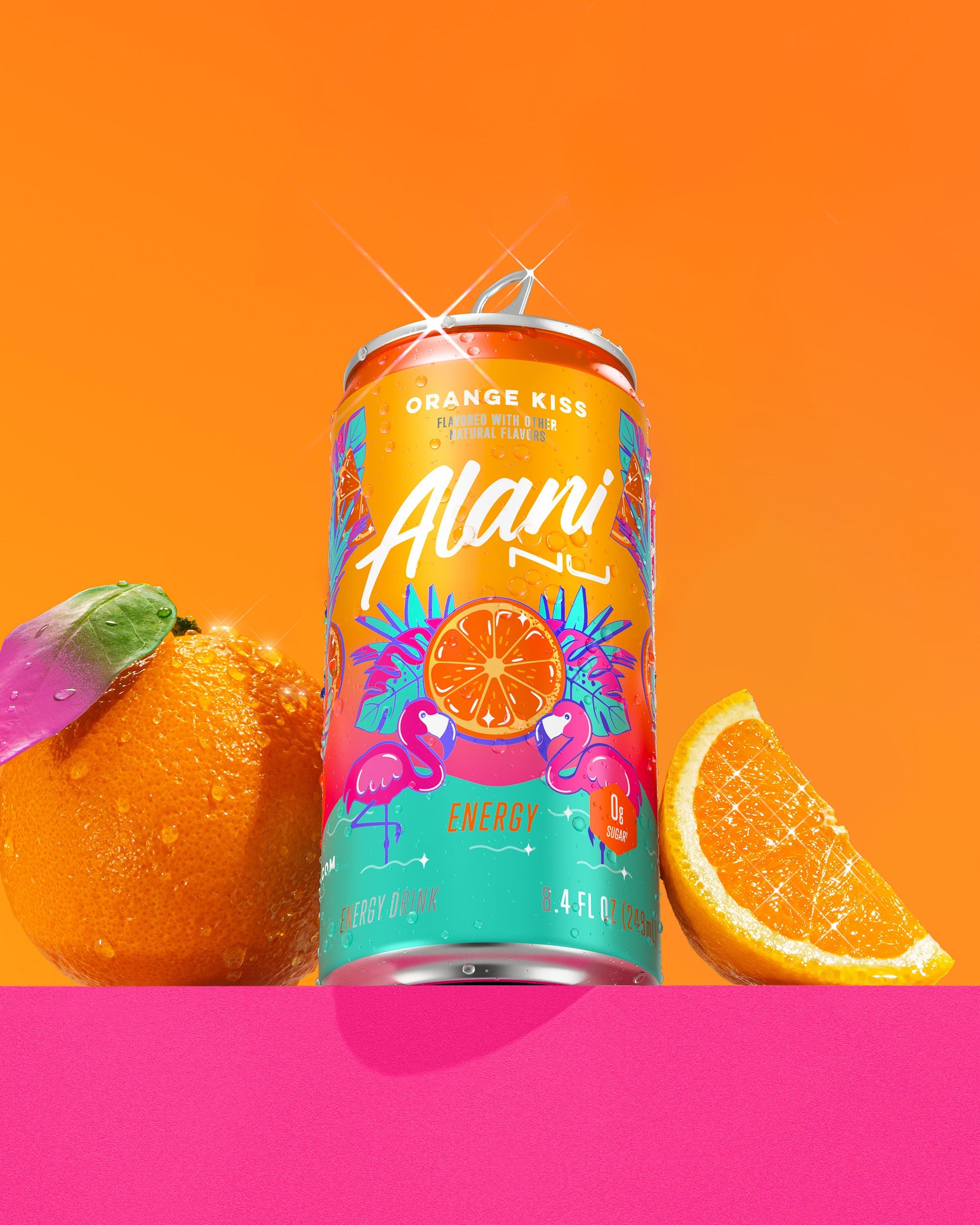 Orange Kiss Mini Energy Drinks – 24 Pack