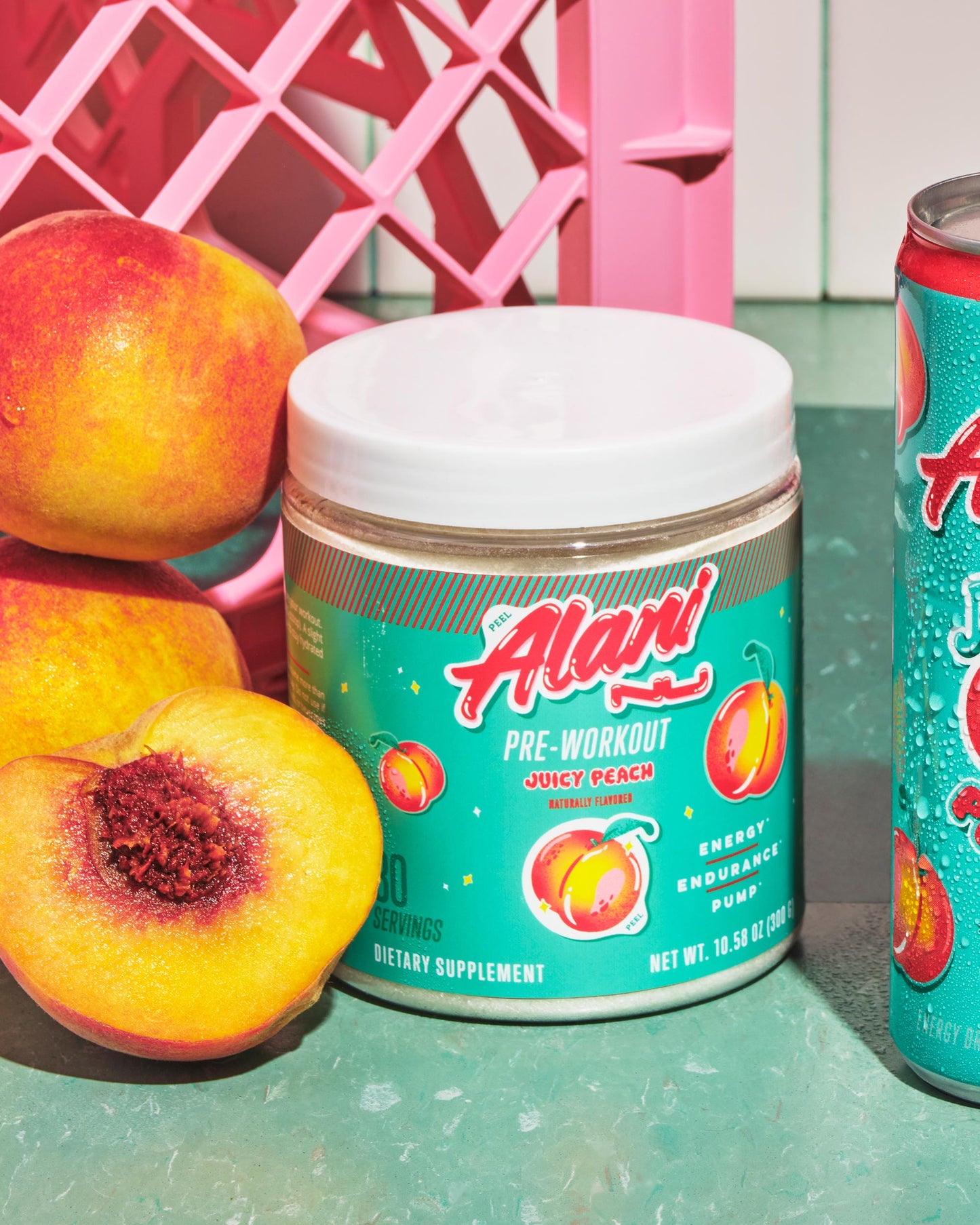 Juicy Peach Pre-Workout Powder - 30 Servings