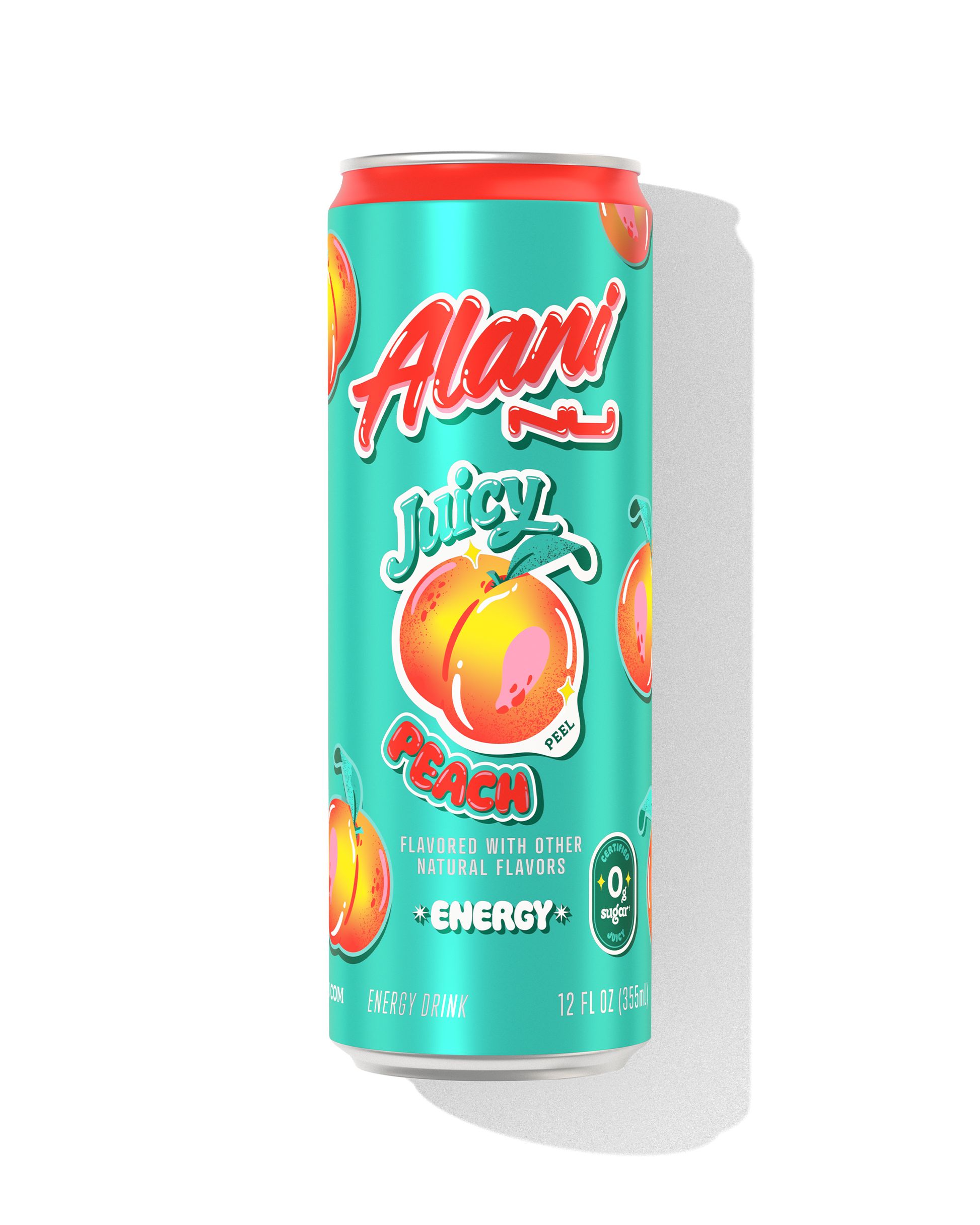Juicy Peach Zero-Sugar Energy Drink - 12 Pack