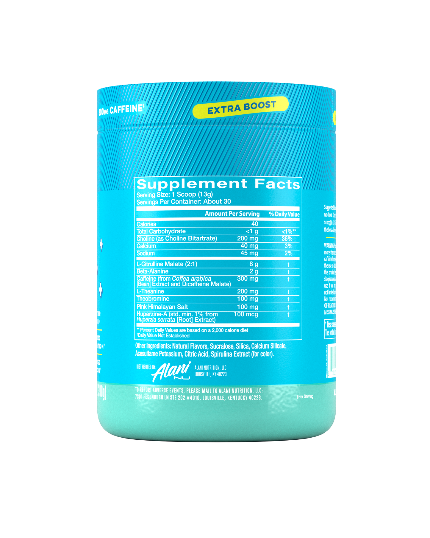 Blue Slush Pre-Workout+ Powder - 30 Servings