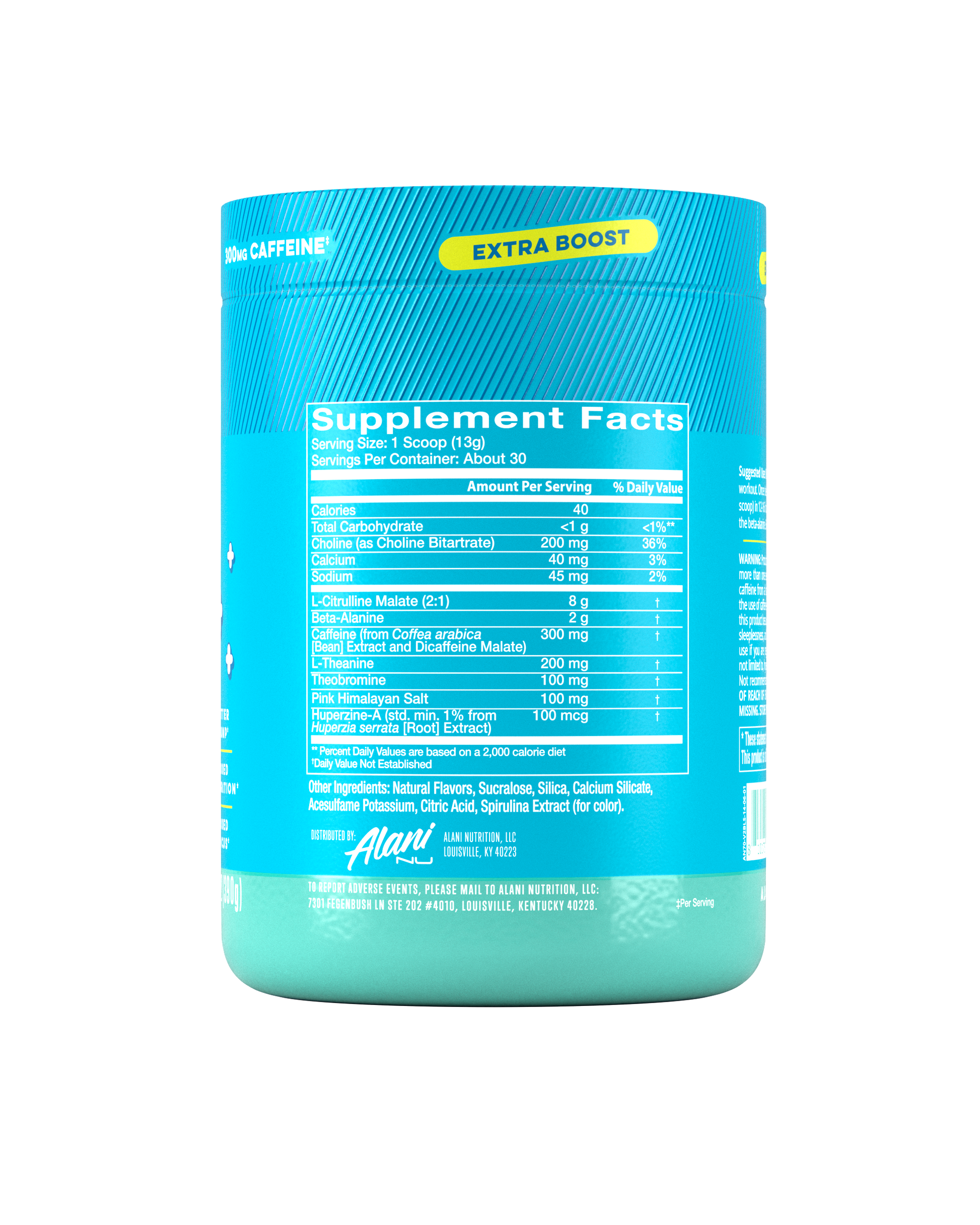 Blue Slush Pre-Workout+ Powder - 30 Servings