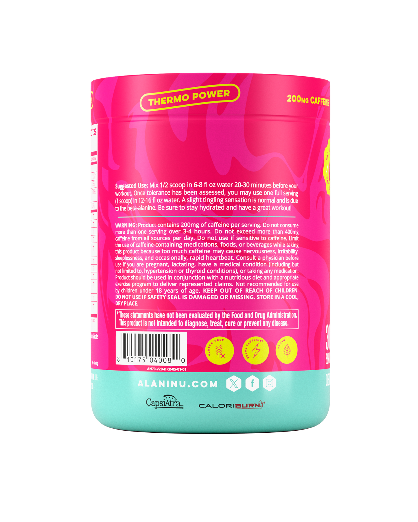 Dragon Fruit Rush Pre-Workout+ Burn - 30 Servings