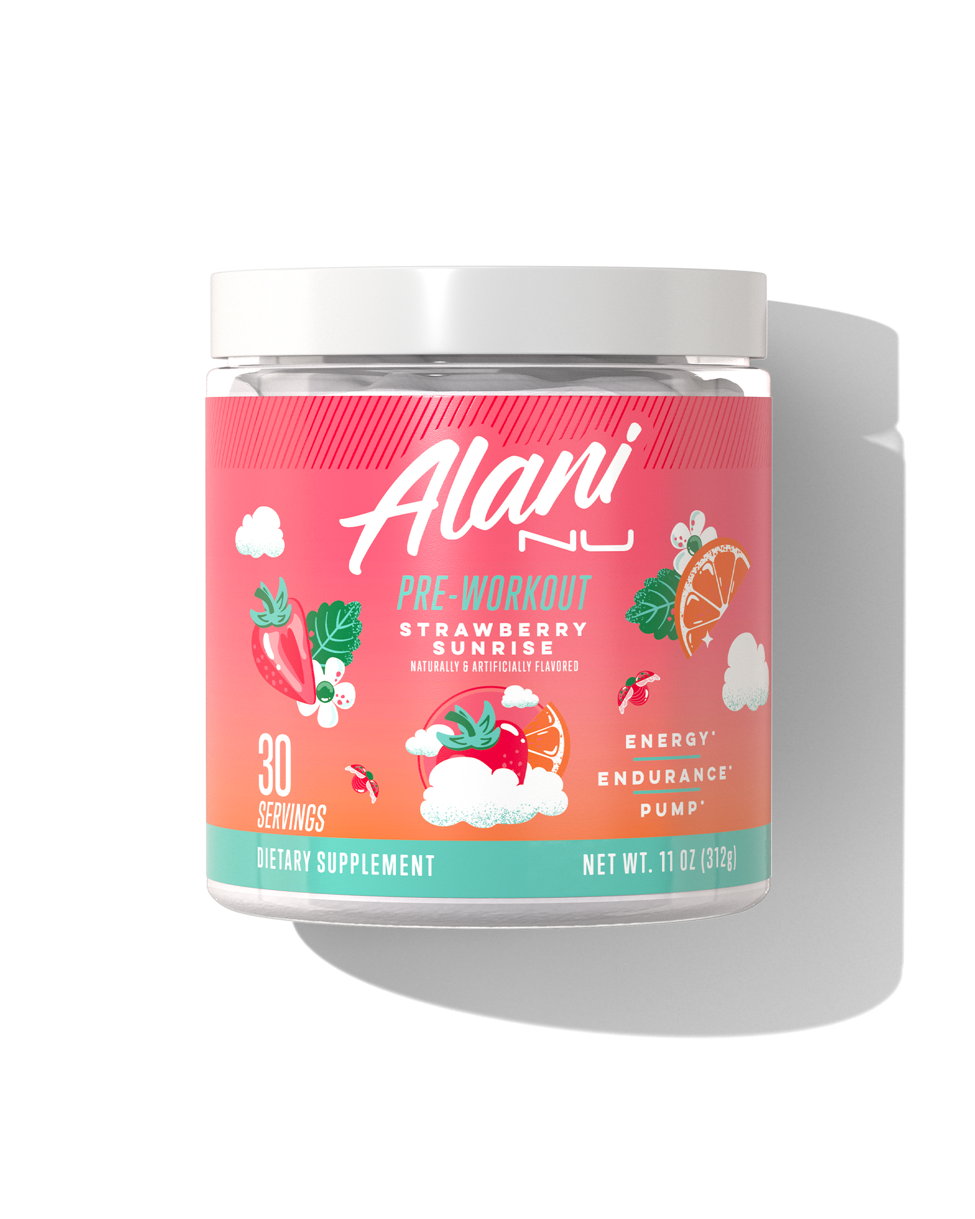Strawberry Sunrise Pre-Workout Powder - 30 Servings