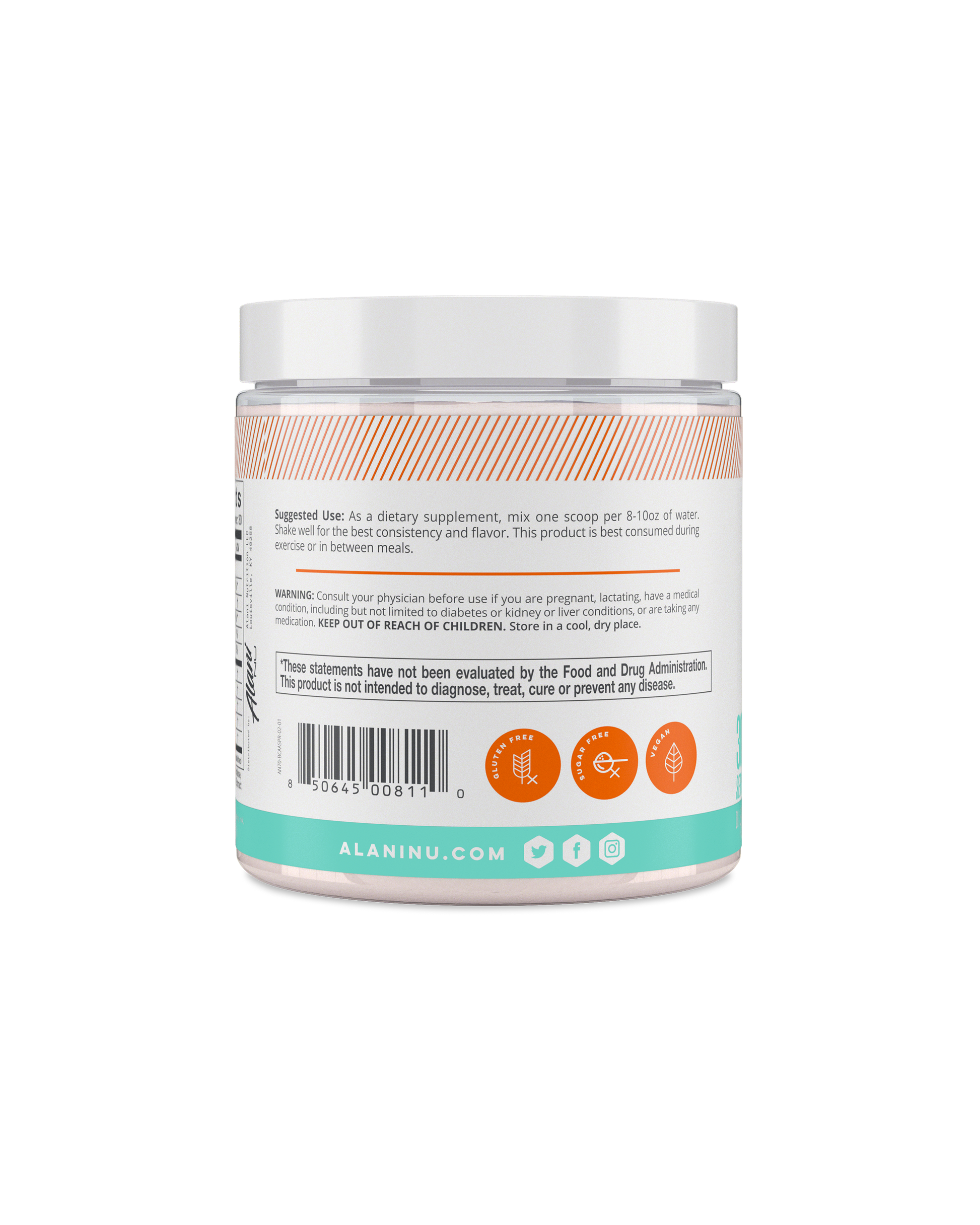Sour Peach Rings BCAA Powder - 30 Servings
