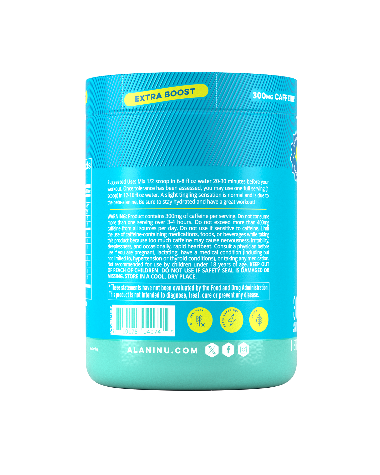 Blue Slush Pre-Workout+ Powder - 30 Servings