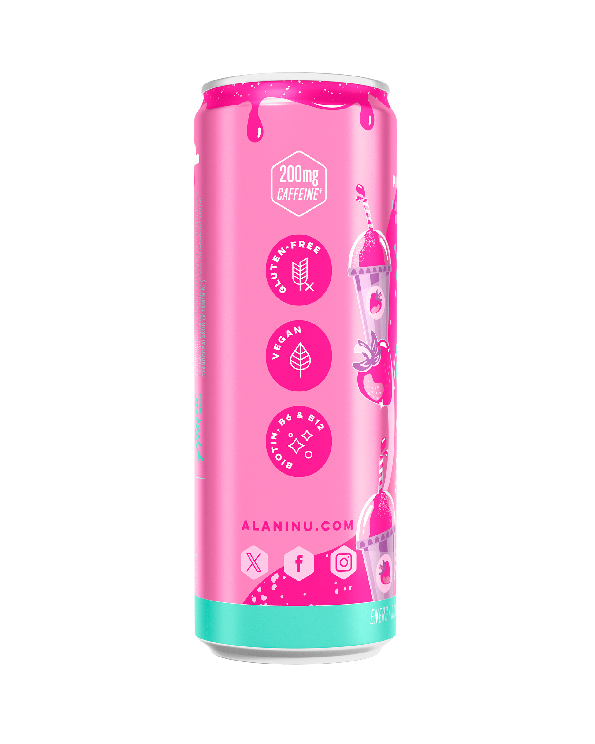 Pink Slush Energy Drinks – 12 Pack